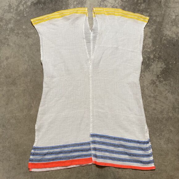 Lemlem Swim Coverup Womens Medium‎ Pullover Multicolor Striped White - Picture 1 of 9